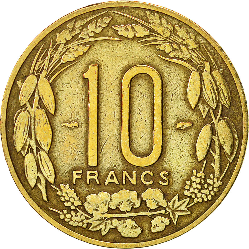 Coin, Cameroon, 10 Francs, 1958, Paris, EF(40-45), Aluminum-Bronze, KM:11