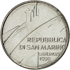 Monnaie, San Marino, 100 Lire, 1990, Rome, SUP, Steel, KM:254