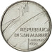 Coin, San Marino, 100 Lire, 1990, Rome, AU(55-58), Steel, KM:254