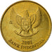 Munten, Indonesië, 500 Rupiah, 2001, ZF+, Aluminum-Bronze, KM:59