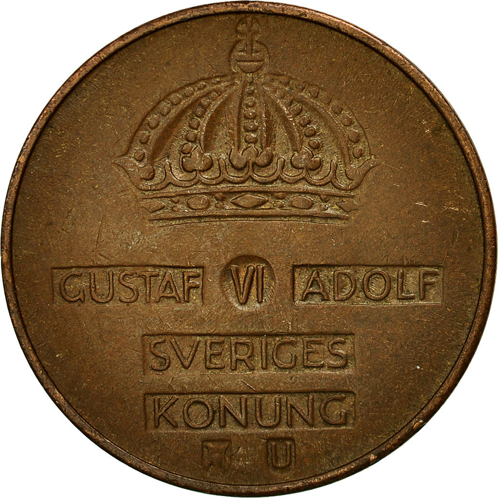 Coin, Sweden, Gustaf VI, 5 Öre, 1964, EF(40-45), Bronze, KM:822