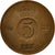 Moneta, Szwecja, Gustaf VI, 5 Öre, 1964, EF(40-45), Bronze, KM:822