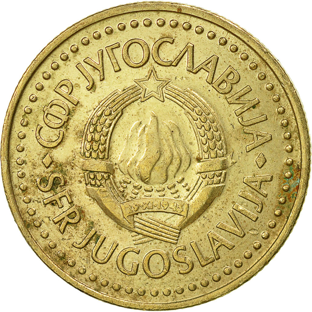 Monnaie, Yougoslavie, 5 Dinara, 1982, TTB+, Nickel-brass, KM:88