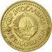 Moneta, Jugosławia, 5 Dinara, 1982, AU(50-53), Mosiądz niklowy, KM:88