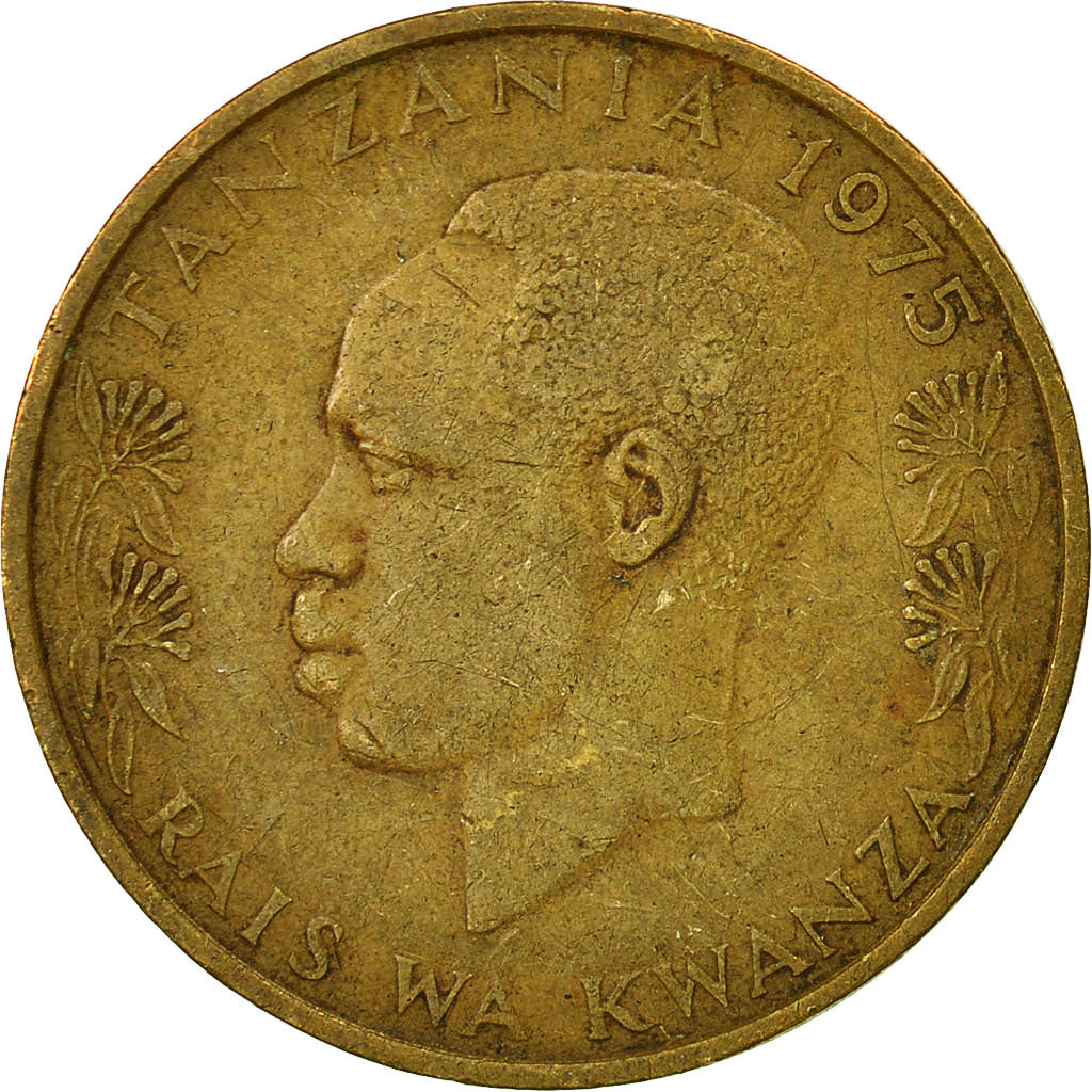 Coin, Tanzania, 20 Senti, 1975, EF(40-45), Nickel-brass, KM:2