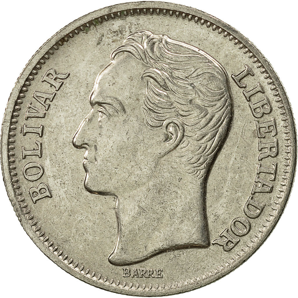 Coin, Venezuela, Bolivar, 1977, AU(55-58), Nickel, KM:52