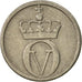 Moneta, Norwegia, Olav V, 10 Öre, 1963, EF(40-45), Miedź-Nikiel, KM:411