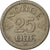 Moneda, Noruega, Haakon VII, 25 Öre, 1953, MBC, Cobre - níquel, KM:401