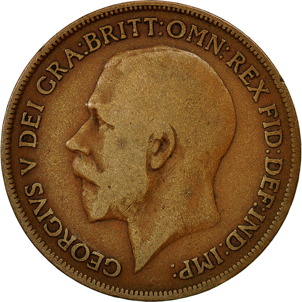 Monnaie, Grande-Bretagne, George V, Penny, 1914, TB, Bronze, KM:810