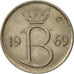 Coin, Belgium, 25 Centimes, 1969, Brussels, EF(40-45), Copper-nickel, KM:154.1