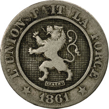 Monnaie, Belgique, Leopold I, 10 Centimes, 1861, TB, Copper-nickel, KM:22