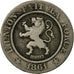 Coin, Belgium, Leopold I, 10 Centimes, 1861, VF(20-25), Copper-nickel, KM:22