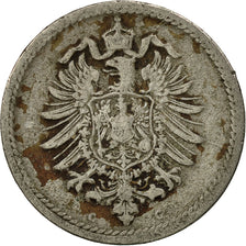 Coin, GERMANY - EMPIRE, Wilhelm I, 5 Pfennig, 1875, Karlsruhe, EF(40-45)