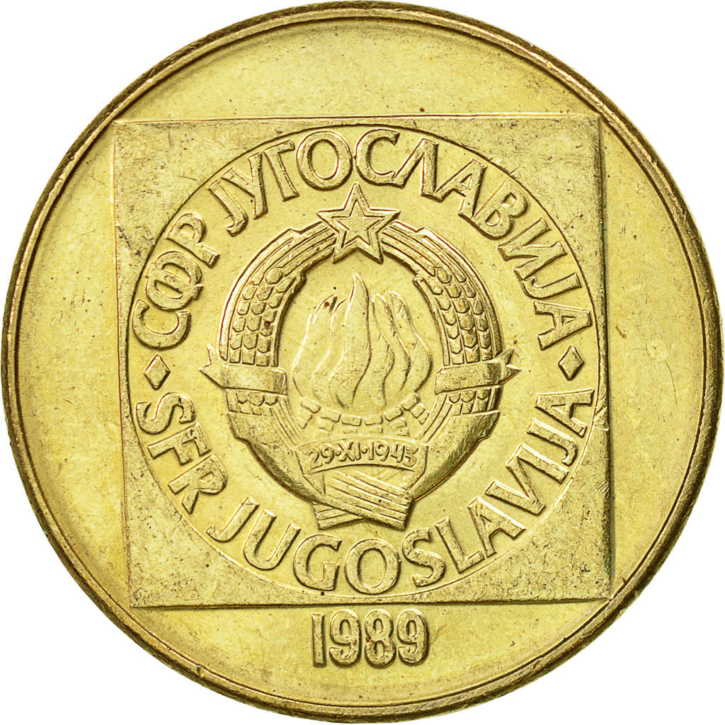 Monnaie, Yougoslavie, 100 Dinara, 1989, SUP, Laiton, KM:134