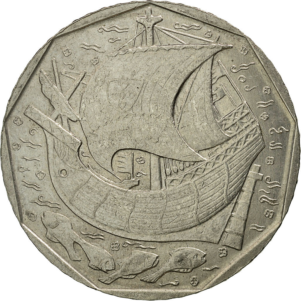 Coin, Portugal, 50 Escudos, 1986, AU(50-53), Copper-nickel, KM:636