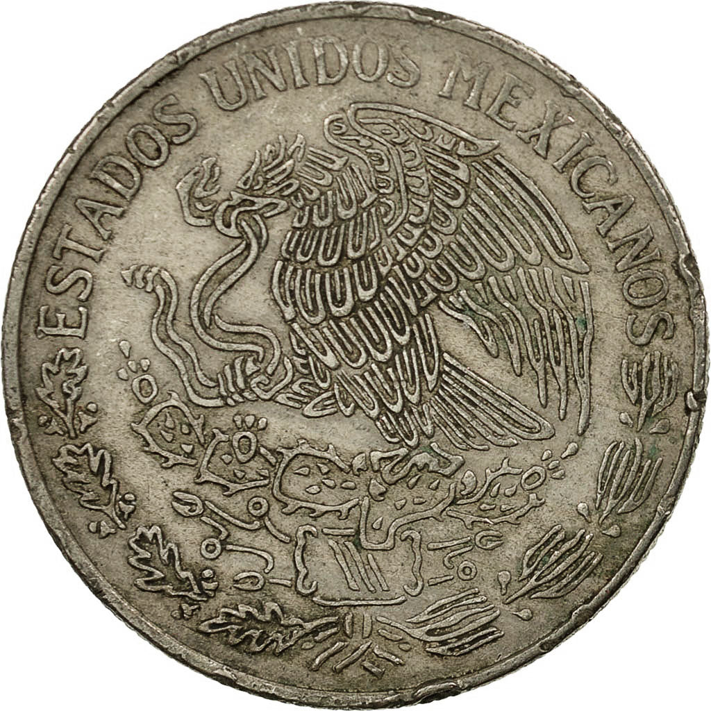 Moneda, México, Peso, 1977, Mexico City, MBC, Cobre - níquel, KM:460