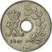 Coin, Denmark, Frederik IX, 25 Öre, 1967, Copenhagen, AU(50-53), Copper-nickel
