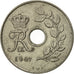 Coin, Denmark, Frederik IX, 25 Öre, 1967, Copenhagen, AU(50-53), Copper-nickel
