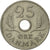 Coin, Denmark, Frederik IX, 25 Öre, 1967, Copenhagen, AU(50-53), Copper-nickel