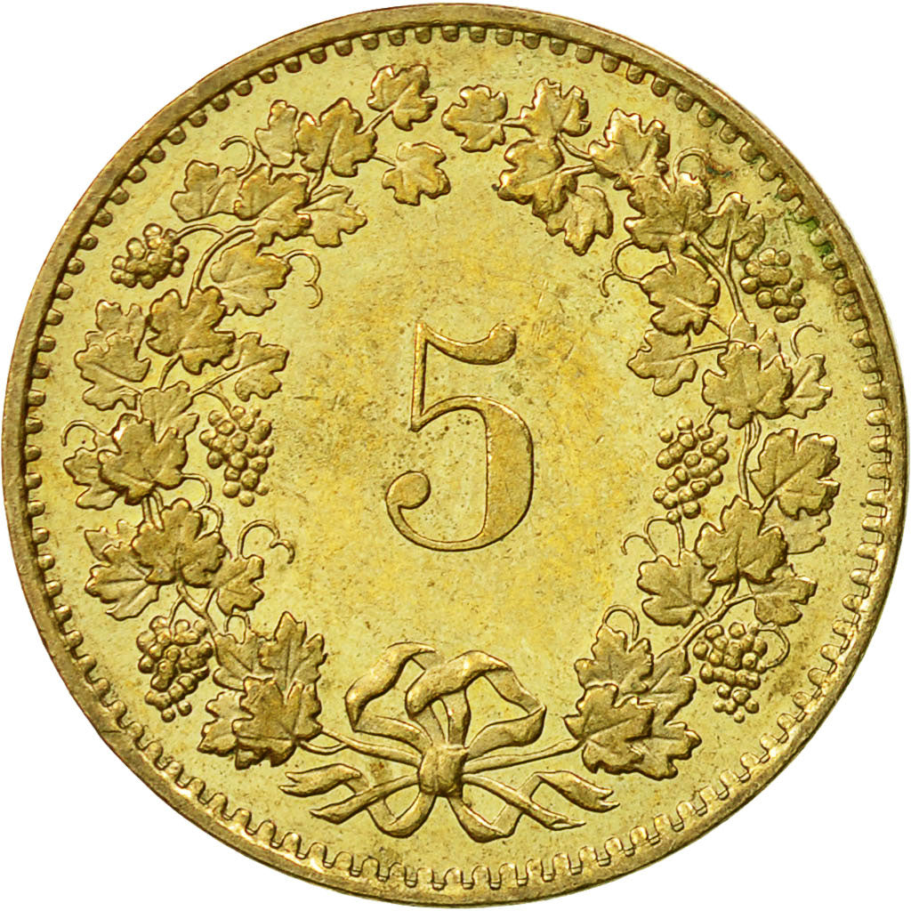 Coin, Switzerland, 5 Rappen, 1983, Bern, AU(55-58), Aluminum-Bronze, KM:26c