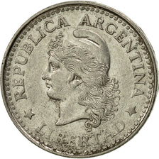 Moneta, Argentina, 10 Centavos, 1958, BB, Acciaio ricoperto in nichel, KM:54