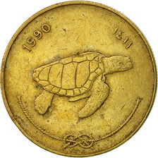 Coin, MALDIVE ISLANDS, 50 Laari, 1990, EF(40-45), Nickel-brass, KM:72