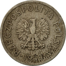 Coin, Poland, 10 Groszy, 1949, Kremnica, EF(40-45), Copper-nickel, KM:42