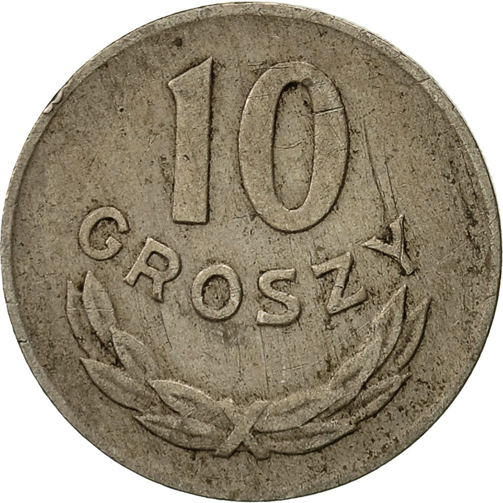 Coin, Poland, 10 Groszy, 1949, Kremnica, EF(40-45), Copper-nickel, KM:42