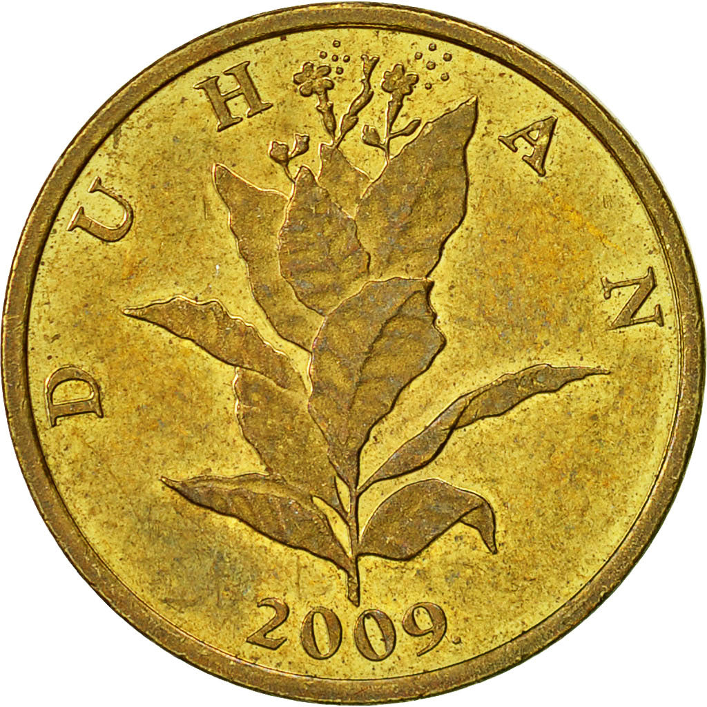 Coin, Croatia, 10 Lipa, 2009, EF(40-45), Brass plated steel, KM:6