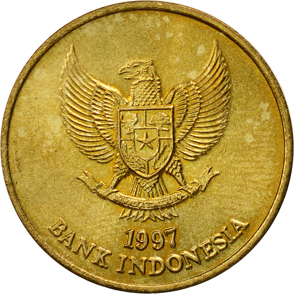 Coin, Indonesia, 500 Rupiah, 1997, EF(40-45), Aluminum-Bronze, KM:59