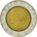 Coin, Italy, 500 Lire, 1989, Rome, EF(40-45), Bi-Metallic, KM:111