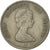 Moneda, Estados del Caribe Oriental , Elizabeth II, 25 Cents, 1996, MBC, Cobre -
