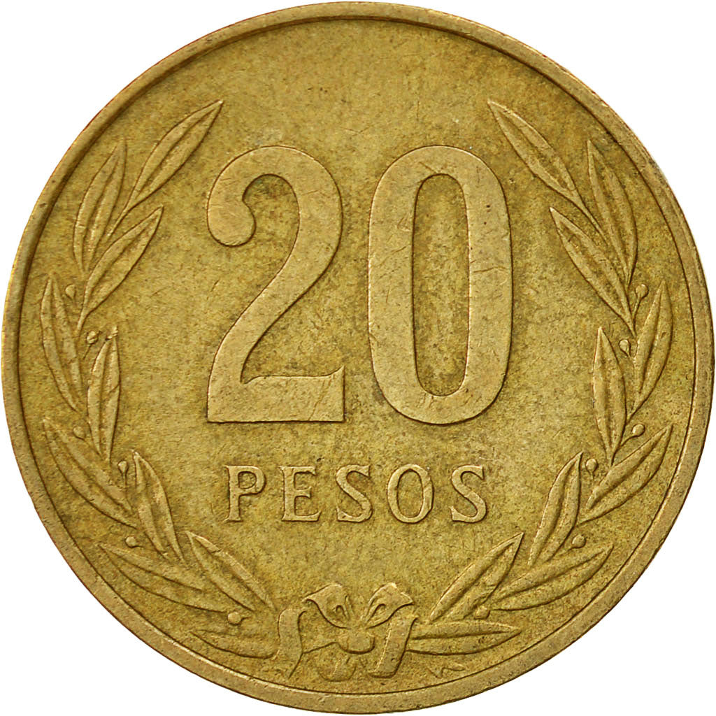 Colombia, 20 Pesos, 1985, EF(40-45), Aluminum-Bronze, KM:271