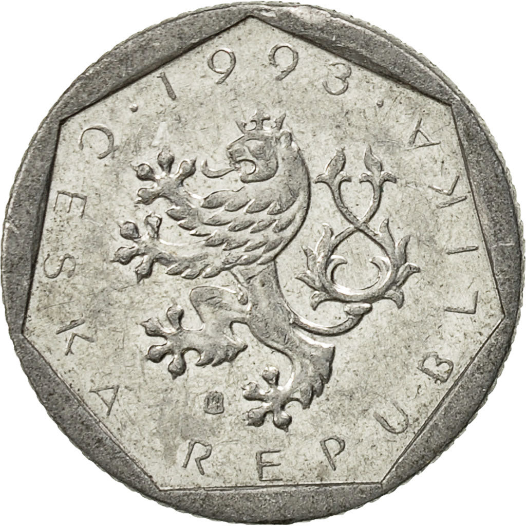 Münze, Tschechische Republik, 20 Haleru, 1993, SS+, Aluminium, KM:2.1
