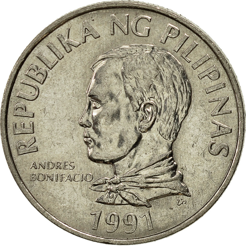 Philippines, 2 Piso, 1991, AU(50-53), Stainless Steel, KM:258