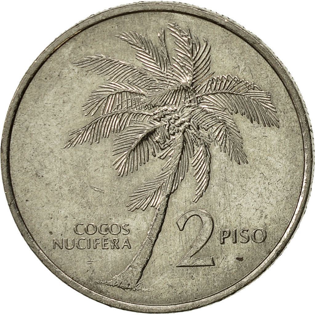 Philippines, 2 Piso, 1991, AU(50-53), Stainless Steel, KM:258