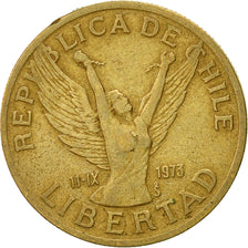Munten, Chili, 10 Pesos, 1988, Santiago, ZF, Aluminum-Bronze, KM:218.2