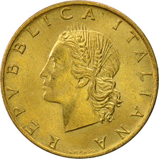 Coin, Italy, 20 Lire, 1989, Rome, AU(55-58), Aluminum-Bronze, KM:97.2