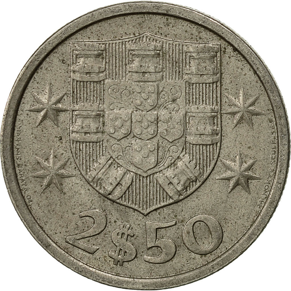 Monnaie, Portugal, 2-1/2 Escudos, 1984, TTB, Copper-nickel, KM:590