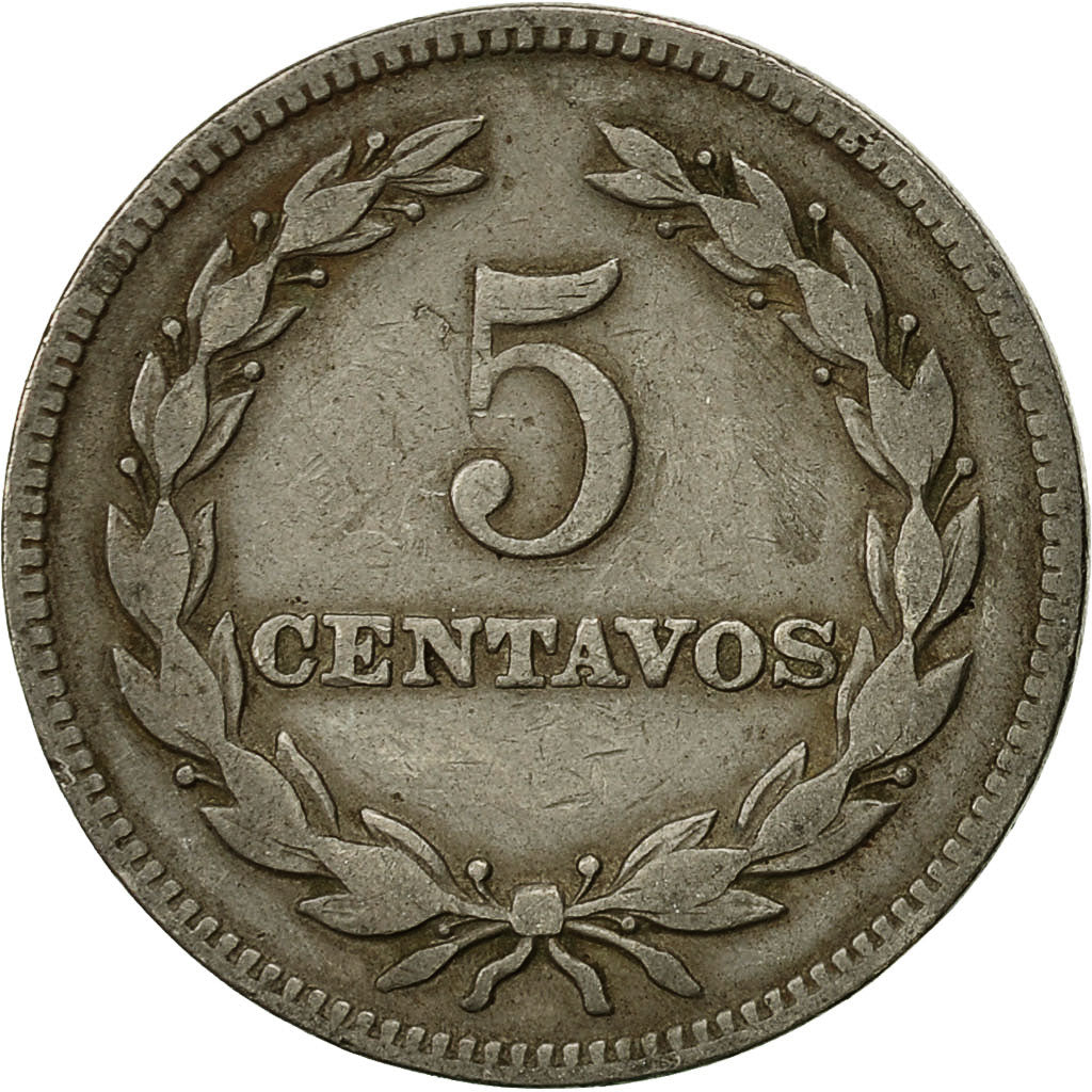 El Salvador, 5 Centavos, 1959, British Royal Mint, MB+, Rame-nichel, KM:134