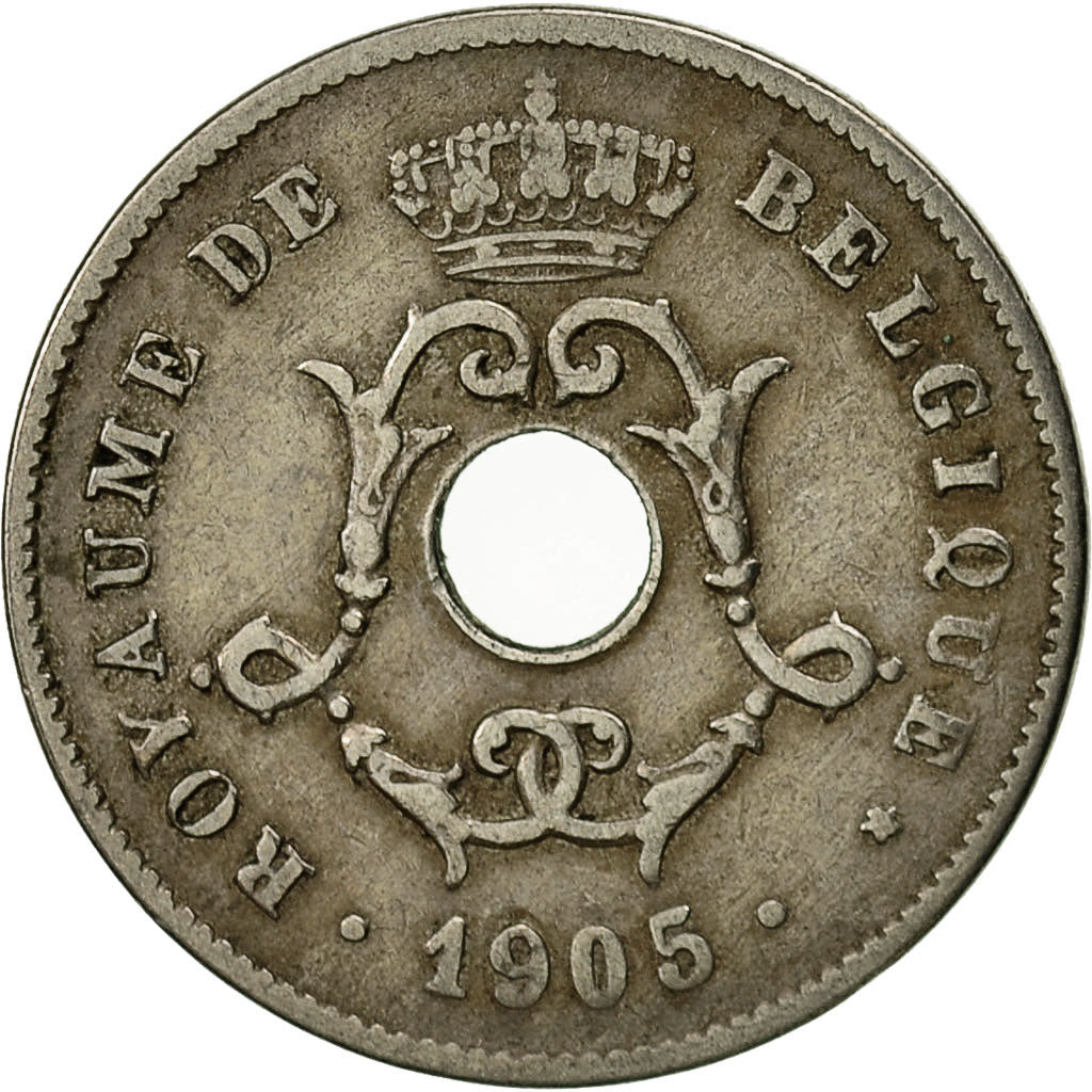 Münze, Belgien, 10 Centimes, 1905, SS, Copper-nickel, KM:52