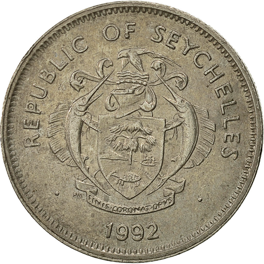 Coin, Seychelles, Rupee, 1992, British Royal Mint, EF(40-45), Copper-nickel
