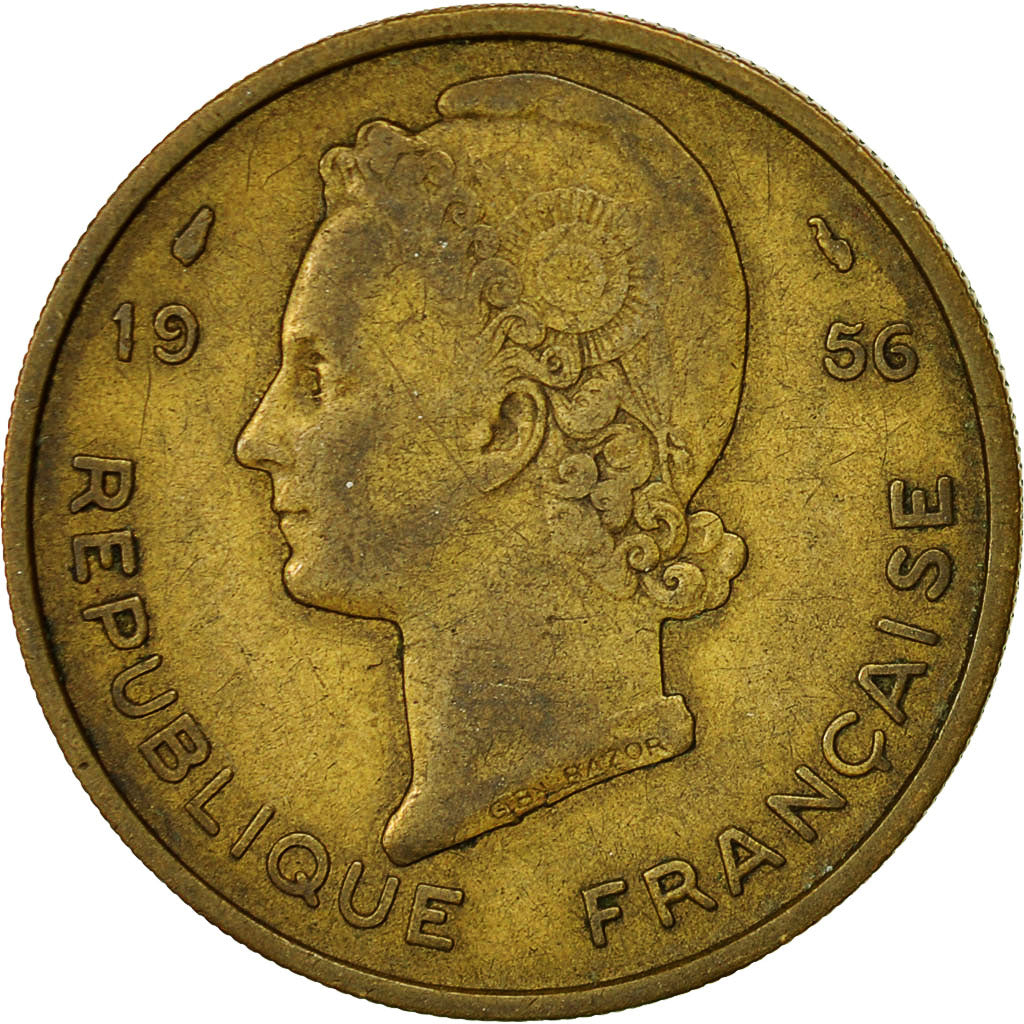 Monnaie, French West Africa, 25 Francs, 1956, Paris, TTB, Aluminum-Bronze, KM:7