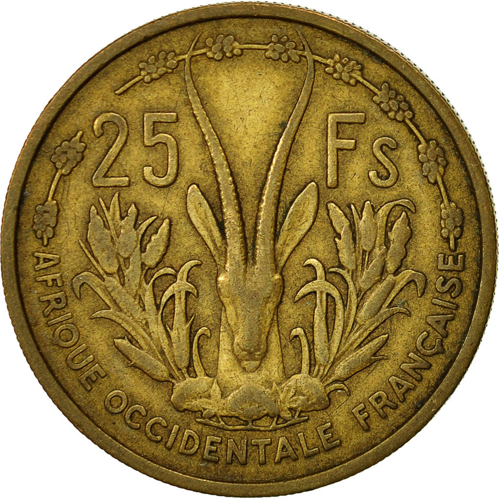 Monnaie, French West Africa, 25 Francs, 1956, Paris, TTB, Aluminum-Bronze, KM:7