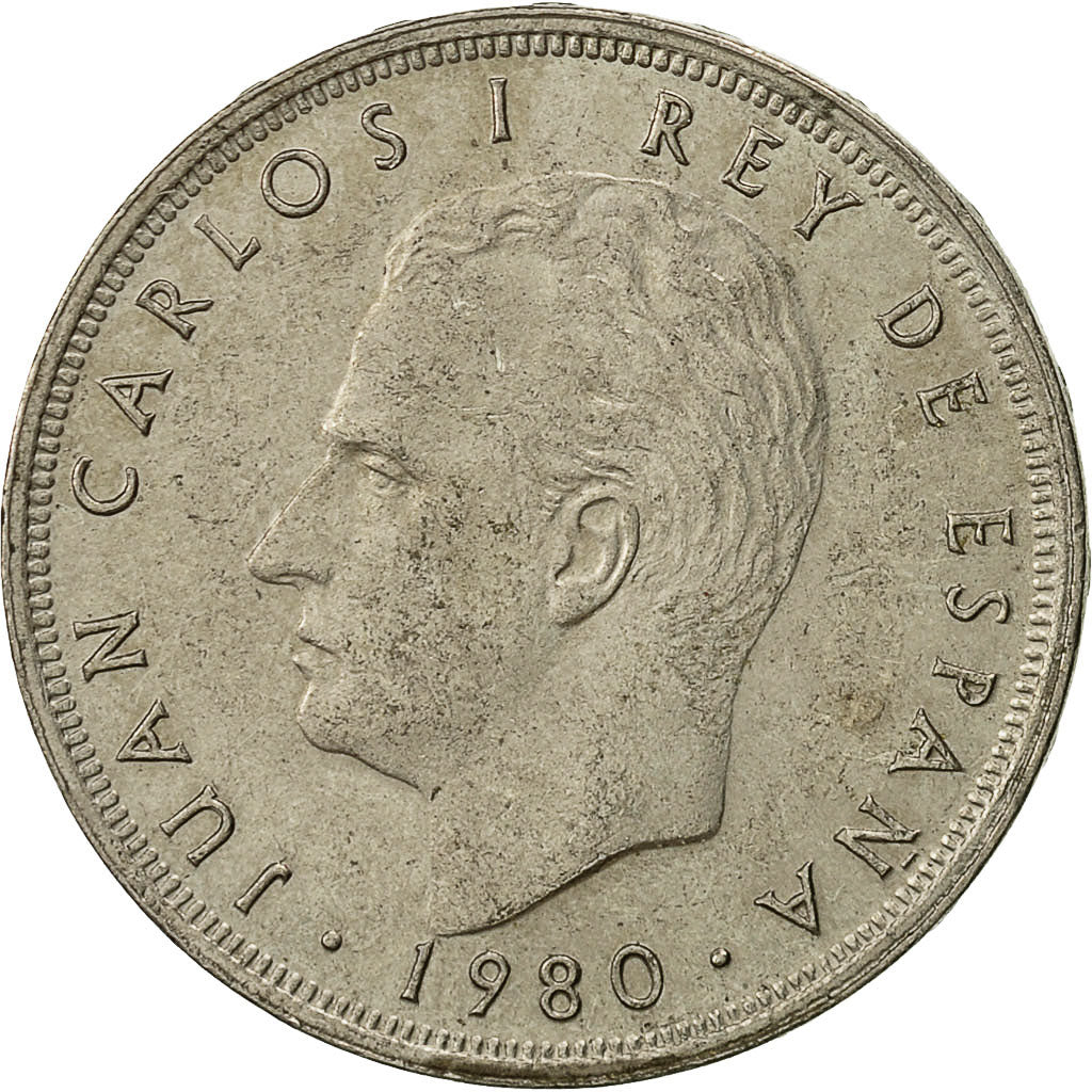 Monnaie, Espagne, Juan Carlos I, 25 Pesetas, 1980, TTB, Copper-nickel, KM:818