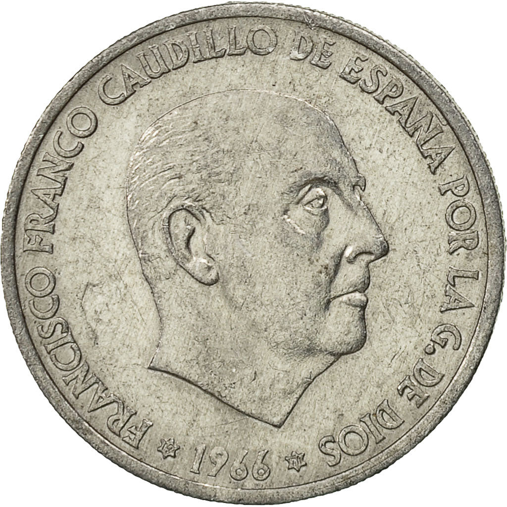 Coin, Spain, Francisco Franco, caudillo, 50 Centimos, 1971, EF(40-45), Aluminum