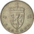 Moneda, Noruega, Olav V, 5 Kroner, 1976, MBC, Cobre - níquel, KM:420