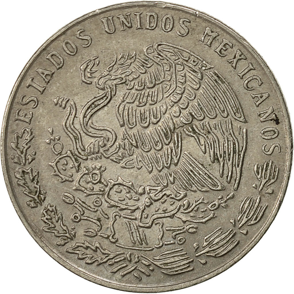 Moneta, Mexico, 20 Centavos, 1977, Mexico City, EF(40-45), Miedź-Nikiel, KM:442