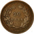 Monnaie, Portugal, Carlos I, 20 Reis, 1891, TB+, Bronze, KM:533