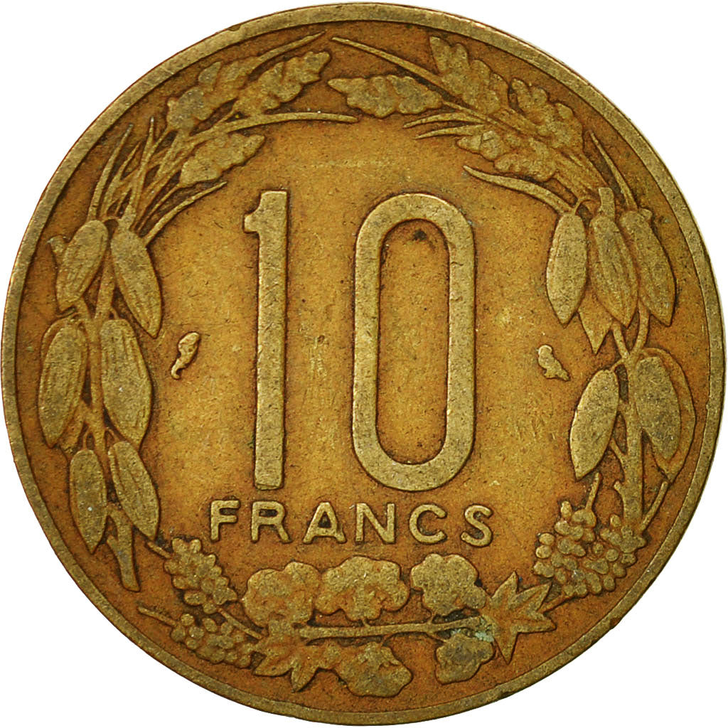 Coin, EQUATORIAL AFRICAN STATES, 10 Francs, 1972, Paris, EF(40-45)